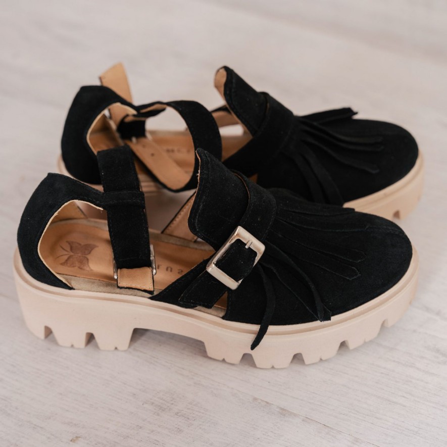 *Pantofi - Amur - Black DUO